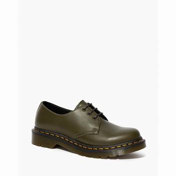 Dr Martens Női 1461 Wanama Bőr Oxford Cipő Olivazöld